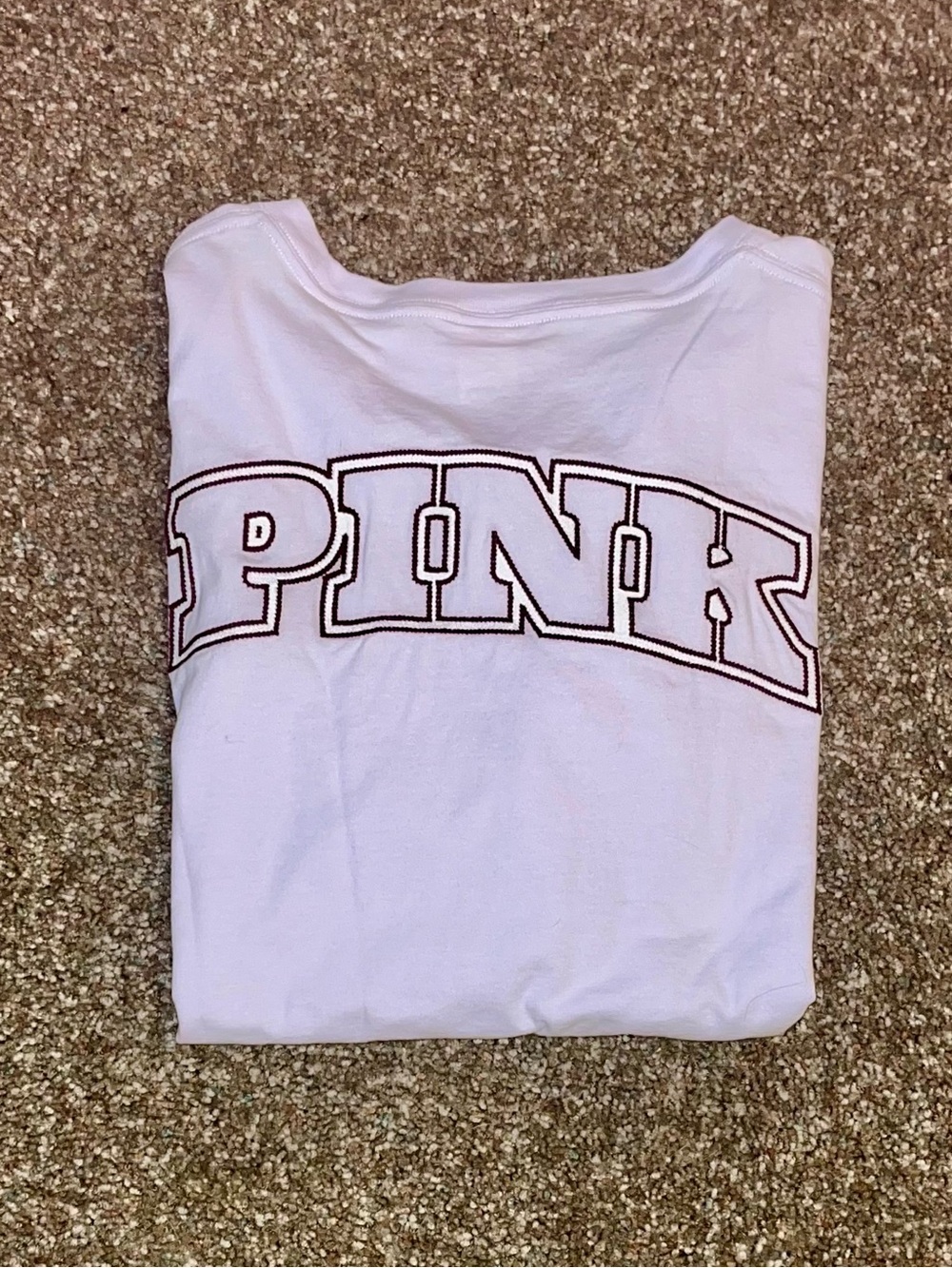 PINK VS Campus Tee Lavender M NWT
